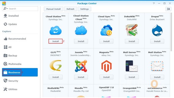 Synology Cloud Station Installation